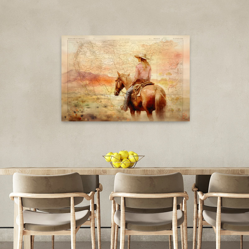 Art contemporain cheval contemporain, H 24 po x l 36 po
