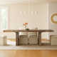 Lafond Extendable Solid Wood Dining Table