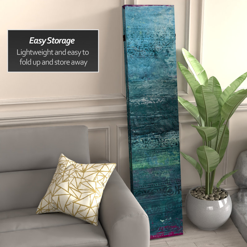 Sydney Abstract Arts Folding Screen, Blue Horizon