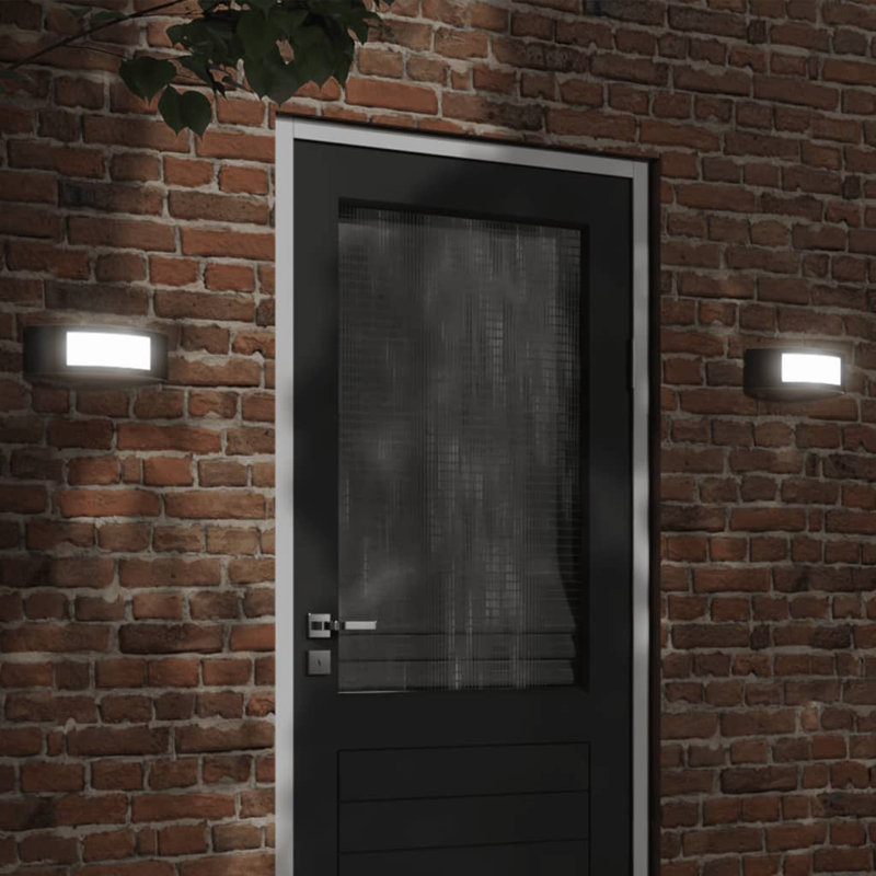 Daquante Plug-in 1 Light Outdoor Wall Light, Black