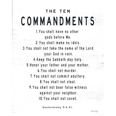 " The Ten Commandments "