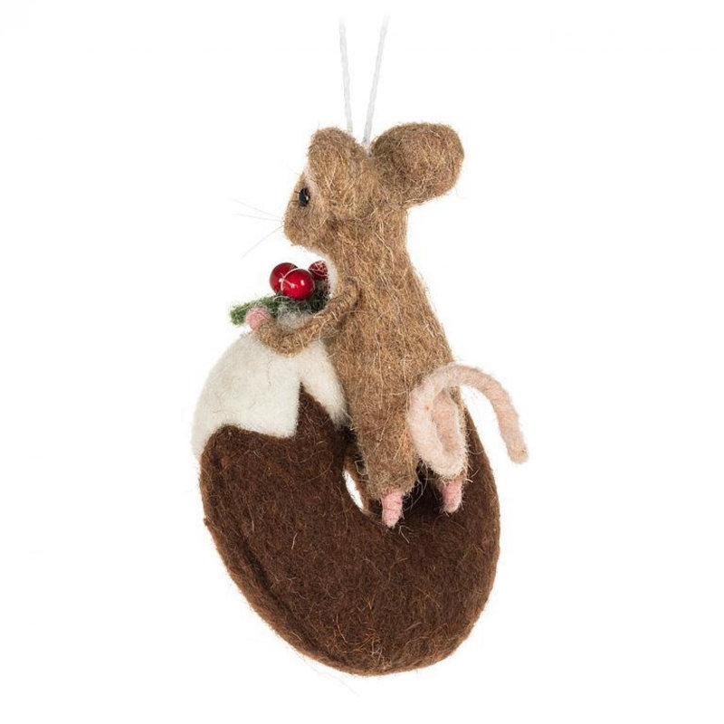 Mouse On An Iced Donut Ornament
