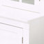 Armoire haute avec deux tablettes triangulaires