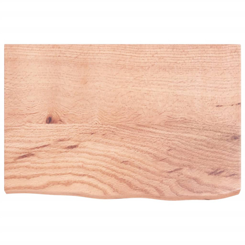 Tablette flottante en bois massif Harvans, H 1,6 po x l 23,6 po x P 15,7 po