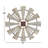 Metal Distressed Galvanized Windmill Silver Wall Decor with Rust Frame-209702643