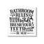 Trinx Be Neat Bathroom Rules, art de la giclée encadrée par LSR Design Studio-1850705755-1850705765