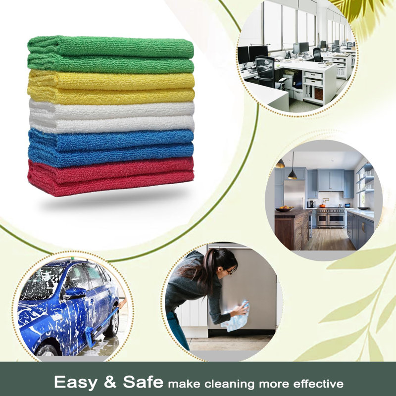 Nahyeli Microfiber 40x40cm Cleaning Cloth Combo