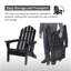 Chaise Adirondack pliante en bois massif Amza-1969041672