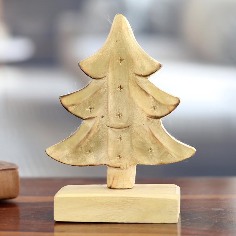 Christmas Tree Handmade Wooden Sculpture