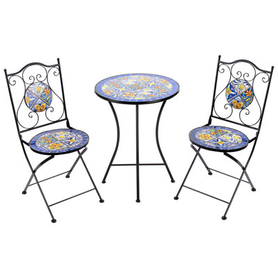 Aalijah Round 3 - Piece 2 - Person 60Cm L Outdoor Bistro Set