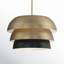 Luminaire suspendu à niveaux unique 4 lumières Coltrane