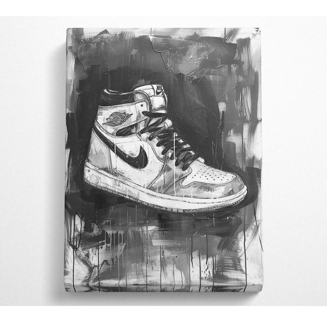 Charcoal Sneaker - No Frame Kunstdrucke auf Leinwand