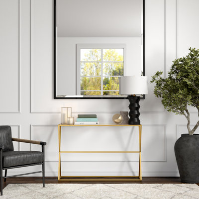 Sabrina 45'' Glass Top Console Table