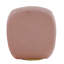 Chaise d'appoint rose avec pivot à 360 degrés - look moderne, revêtement, siège en mousse pour plus de confort, coussins de dossier et de siège fixes, H 27,5 po x l 32,5