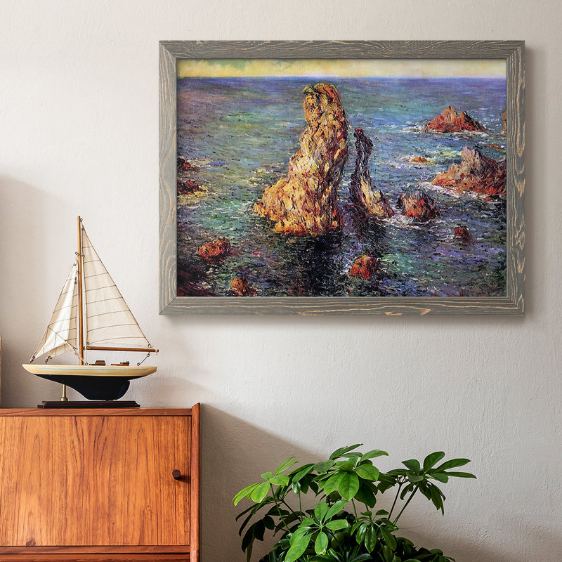 " The 'Pyramids' At Port ", 14" H x 20" W x 1.5" D, Gray