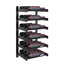 Support à vin industriel en chrome et noir mat Abbie-Marie pour 18 bouteilles - H 45 po x l 14,75 po-2031484344-2031397376