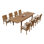 Atnas Outdoor 11 - Piece Teak Dining Set
