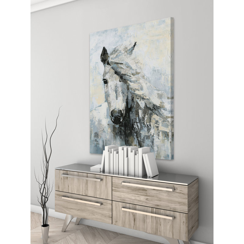 Parvez Taj - Wrapped Canvas Painting, 45cm H x 30cm W