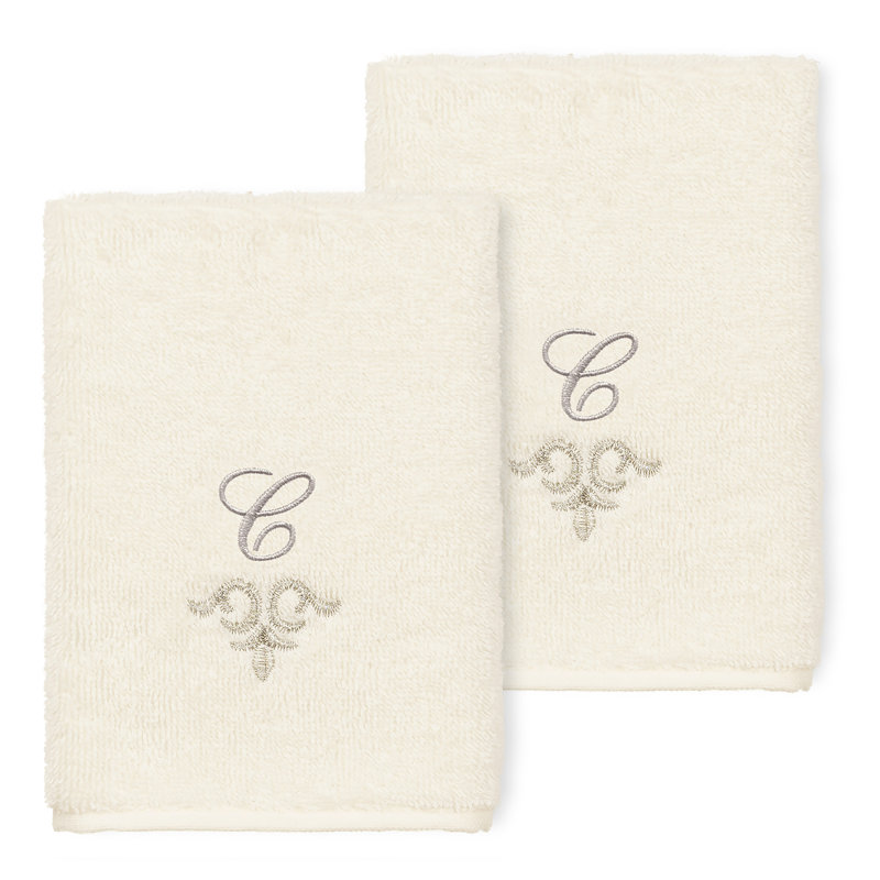 Monica Turkish Cotton Washcloth, Cream, C