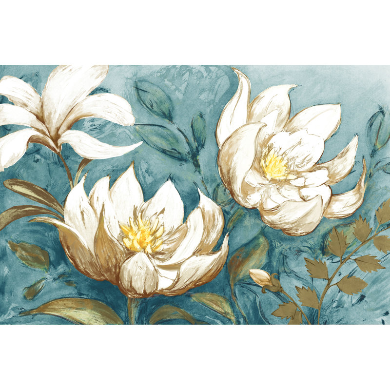 Big White Blue - Wrapped Canvas Painting, 30cm H x 46cm W x 3.8cm D
