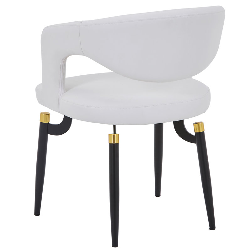 Chaise de salle à manger Wajaahat, 4, Blanc