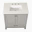Meuble-lavabo de salle de bain 30 po avec évier, ensemble de meuble-lavabo entièrement assemblé avec comptoir en marbre, gris 24V03-30GR-1873455534