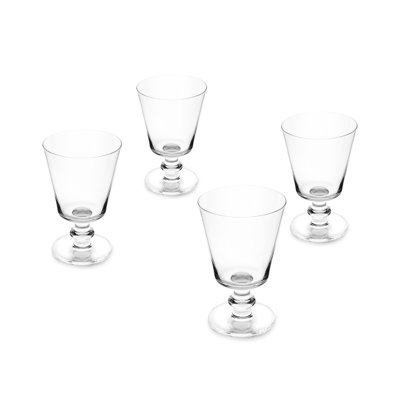 Jamie Oliver Big Love Winning Wine Glasses, Set of 4 Goblets 270ml, Perfect for Red or White Wine