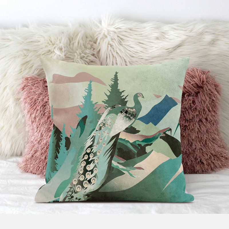 Housse et insert de coussin décoratif intérieur / extérieur en mélange de polyester, 26 po x 26 po