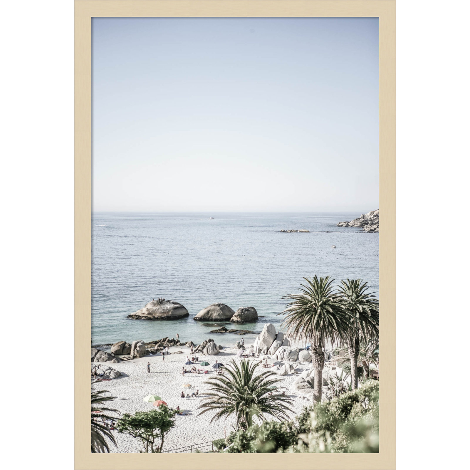 Pindall "Clifton Beach" Print, Brown, 25" H x 17" W