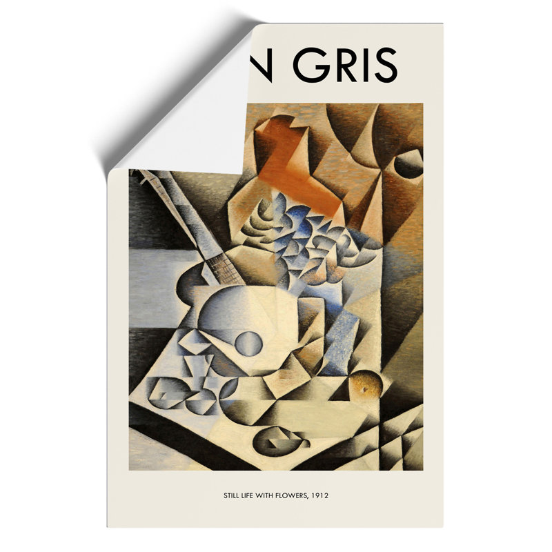 Still Life With Flowers by Juan Gris - No Frame Print, 42cm H x 30cm W x 0.1cm D