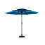 Parasol d'extérieur à 3 niveaux 10 pi 10 po en aluminium auto-inclinable - bleu foncé