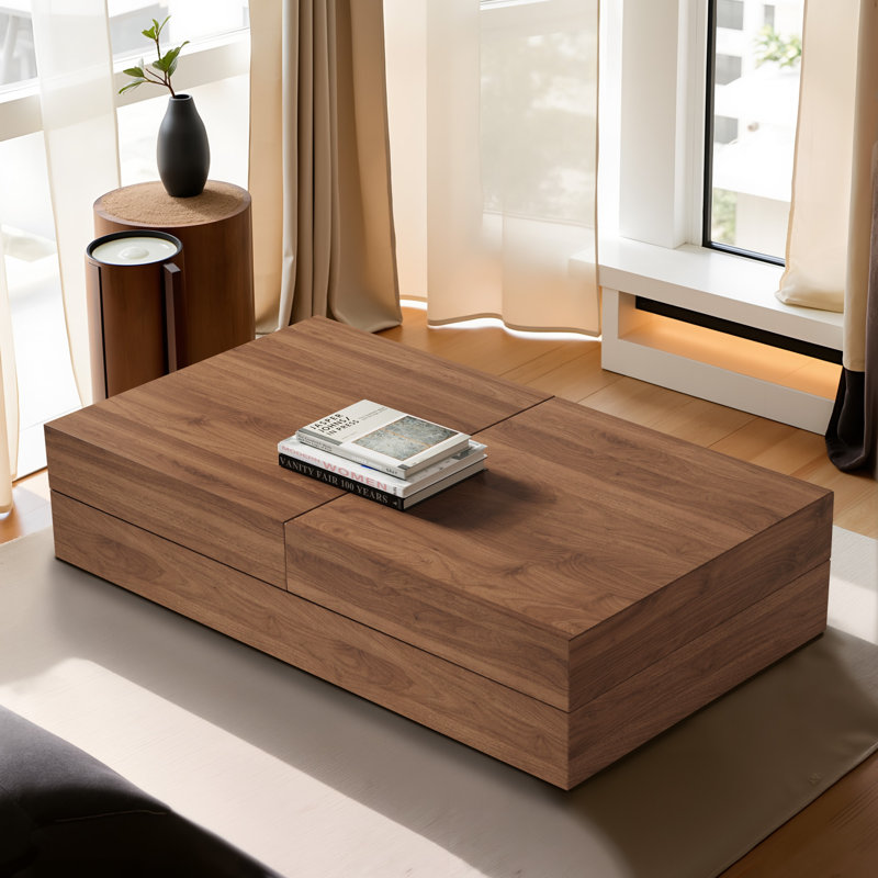 47.2" Expandable Stretchable Hidden Storage Coffee Table