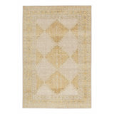 Distressed Homage Hand Knotted Wool Geometric Area Rug
