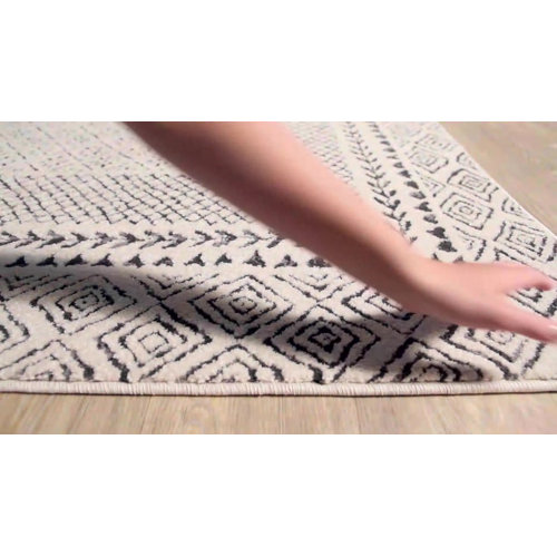 Ramsey Power Loom Off White Rug Bloomsbury Market Rug Size: Runner 81 x 244cm