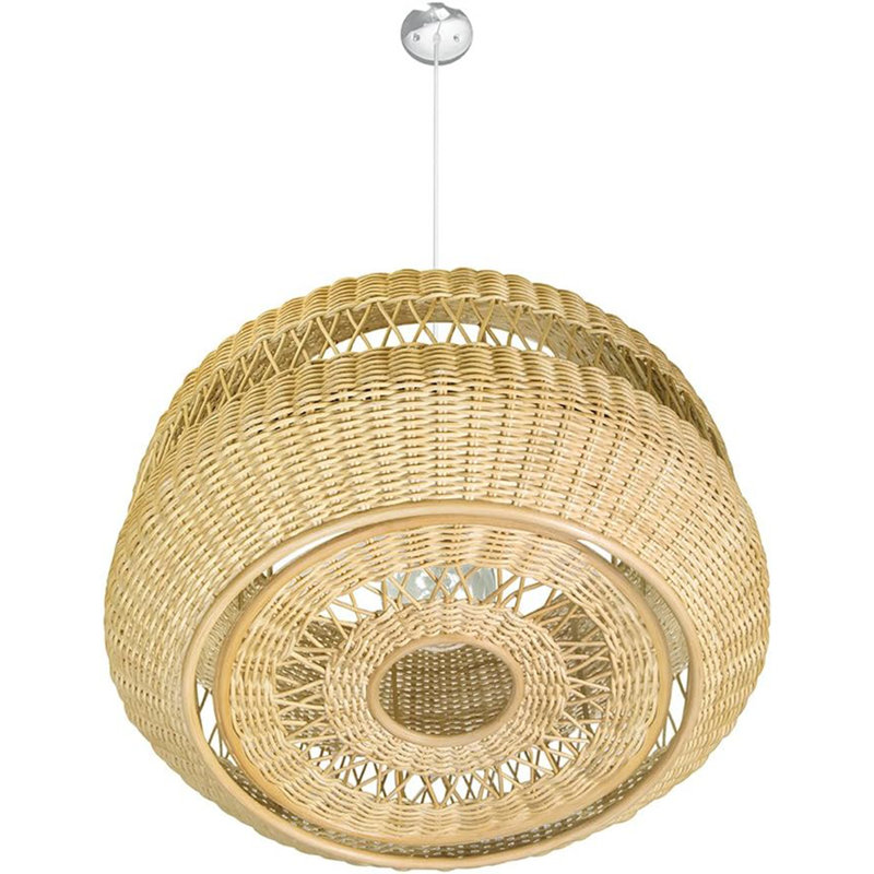 Luminaire suspendu en dôme naturel à 1 lumière Mendon