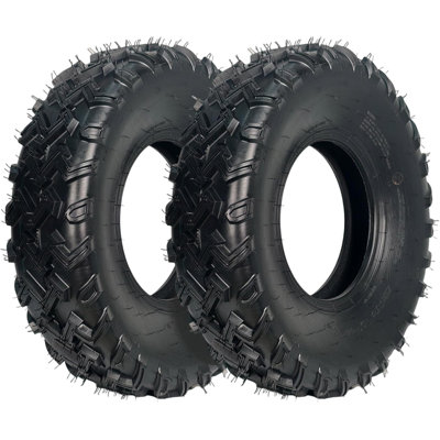 2 Packs 23X7-10 6PR Tubeless ATV Tires, All Terrain Off Road Rubber Replacement Tyres, Puncture Resistant High Load Weatherproof Tires for Universal Multi Purpose Vehicles