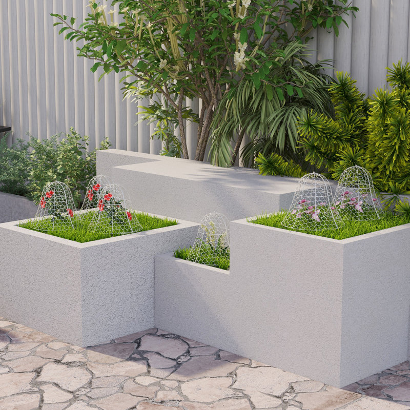 Support pour plante Shawdae, Blanc