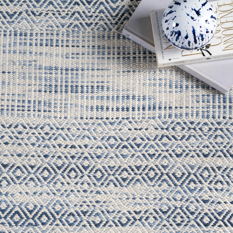 Cotton Moroccan Indoor Rug, Rectangle 4' x 6'