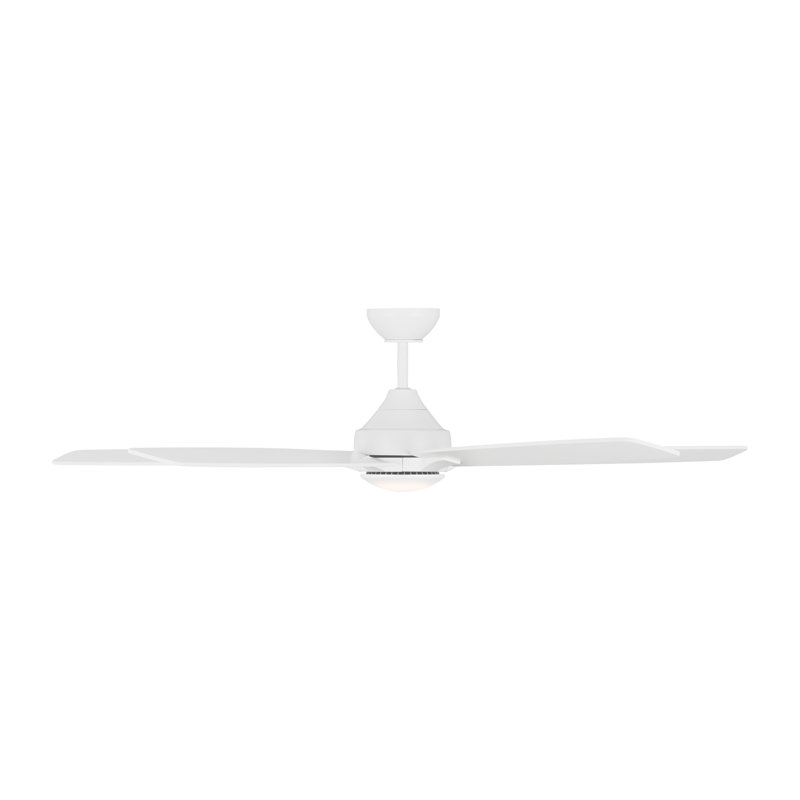 Lowden 60'' Matte White Smart LED Ceiling Fan with Remote