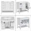 Meuble-lavabo simple 36 po avec plateau Leiding-21186379