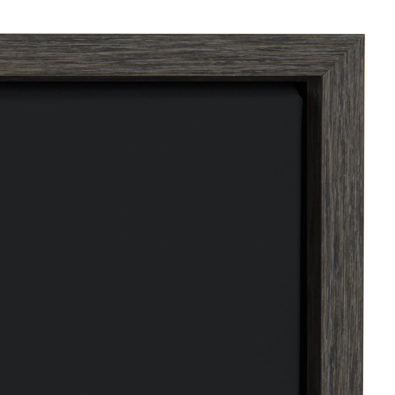 Vintage Basketball on Black by Saint and Sailor Studios Framed Canvas Wall Art Print
