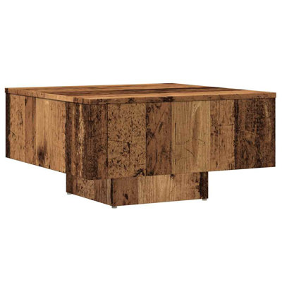 Coffee Table Old Wood Engineered Wood Coffee Table Square