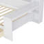 Lit de jour simple en bois avec tablettes de rangement, lit multifonctionnel avec deux tiroirs de rangement et bureau d'étude-118022246-118022244
