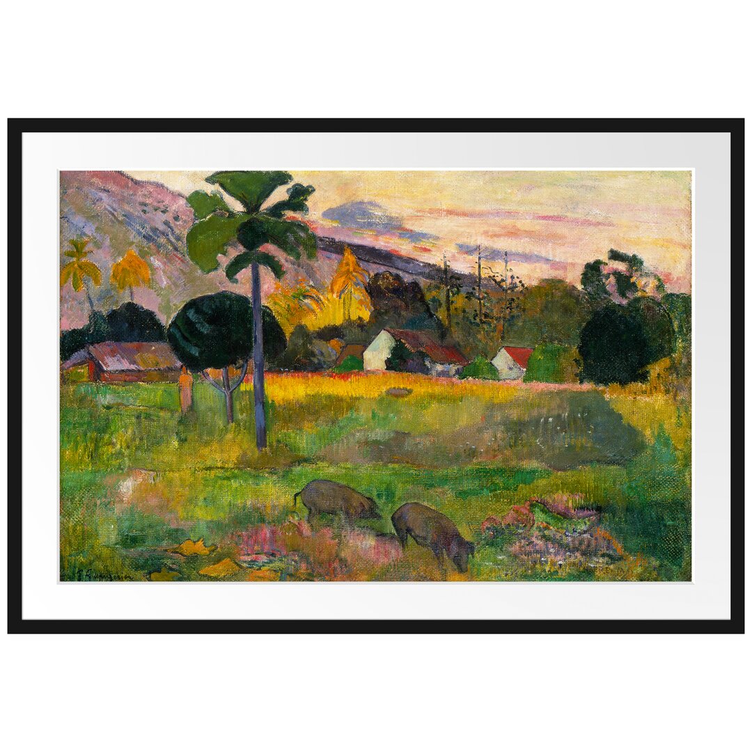 Gerahmter Kunstdruck May Day von Paul Gauguin