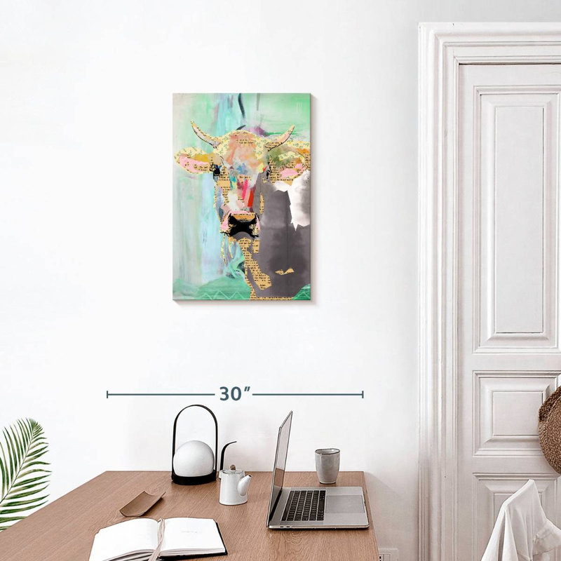 Brampt Cow Collage, 24" H x 16" W