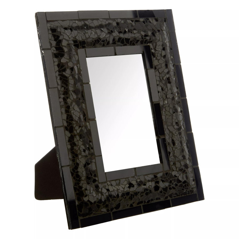 Mosaic Black Picture Frame, 4" x 6"