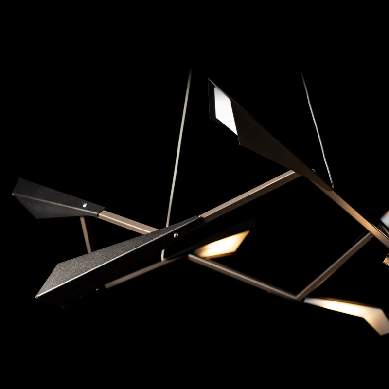 Quill 8 - Light LED Pendant, Dark Smoke, Oil Rubbed Bronze