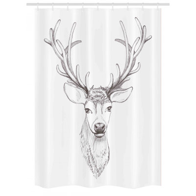 Shower Curtain with Hooks Included