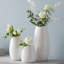 Ensemble de 3 vases à fleurs blancs pour la décoration intérieure
