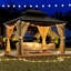 Pavillon de jardin à toit rigide avec double toit, filet et rideaux, cadre en aluminium pour l'extérieur-119340979-119340980